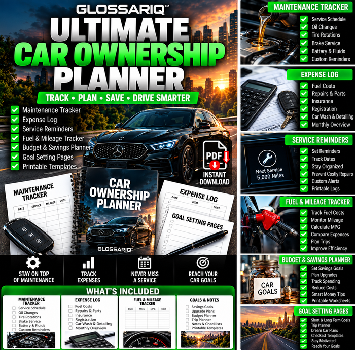 Ultimate Car Ownership Planner & Digital Bundle