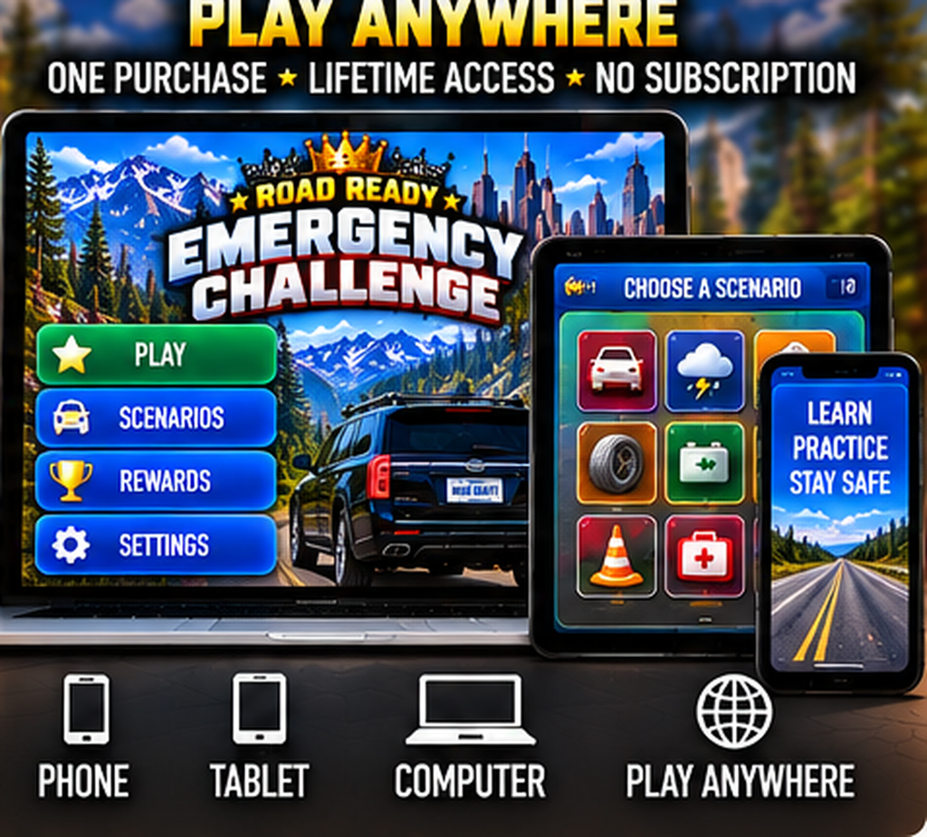 Road Ready Emergency Challenge phone tablet and computer access