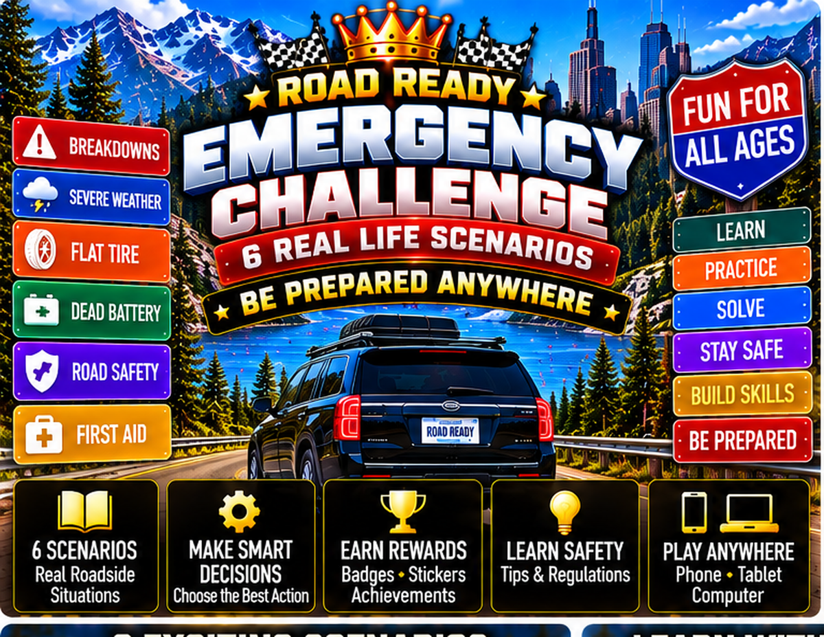 Road Ready Emergency Challenge six roadside preparation scenarios hero