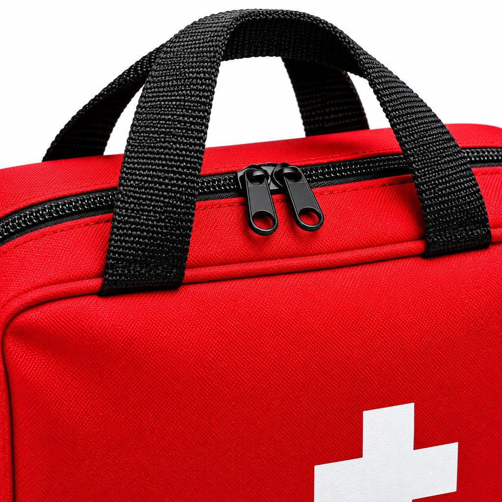173-Piece Portable First Aid Kit — custom solid-white detail view