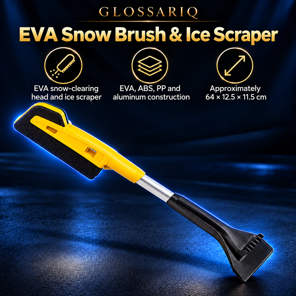 EVA Snow Brush & Ice Scraper — custom GLOSSARIQ feature design
