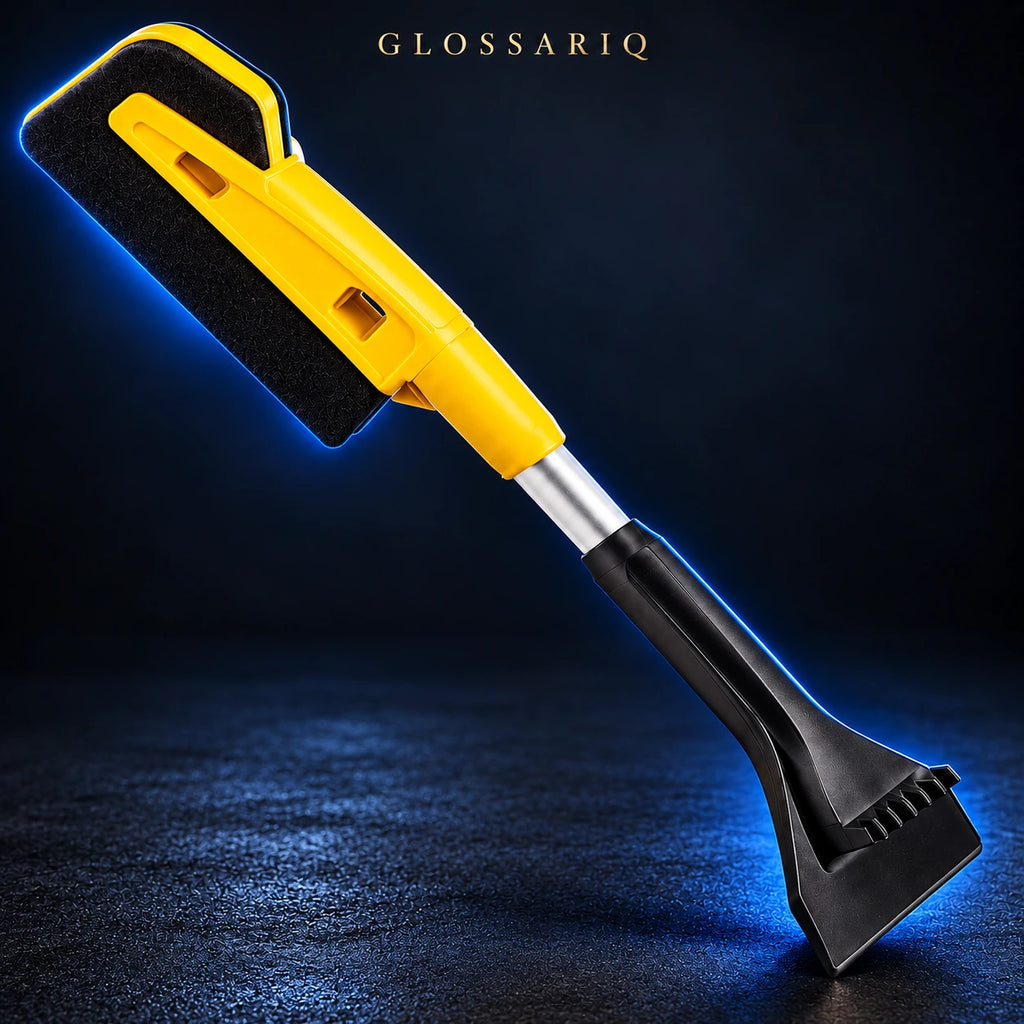 EVA Snow Brush & Ice Scraper — custom dark studio view