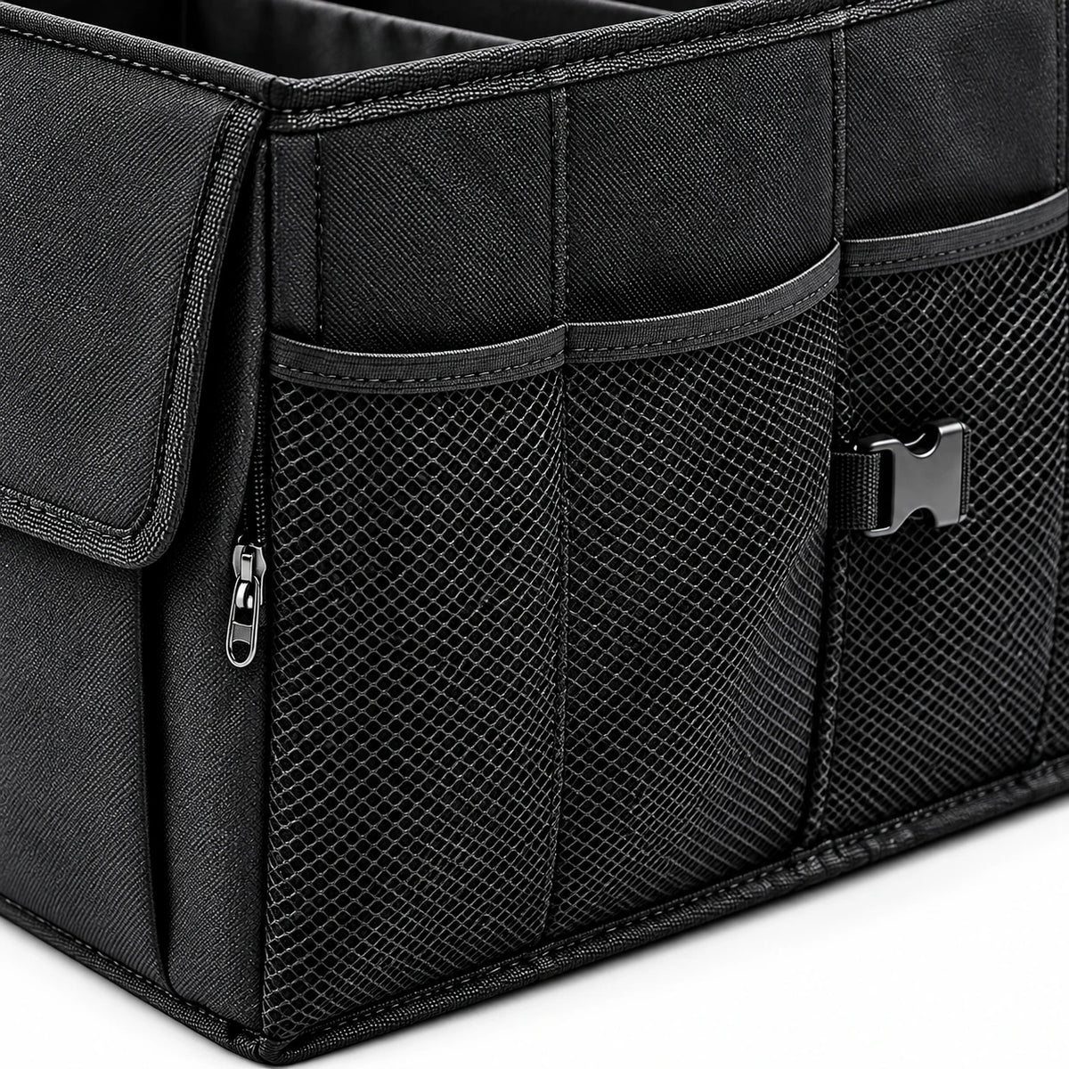 40L Folding Trunk Organizer — custom solid-white detail view