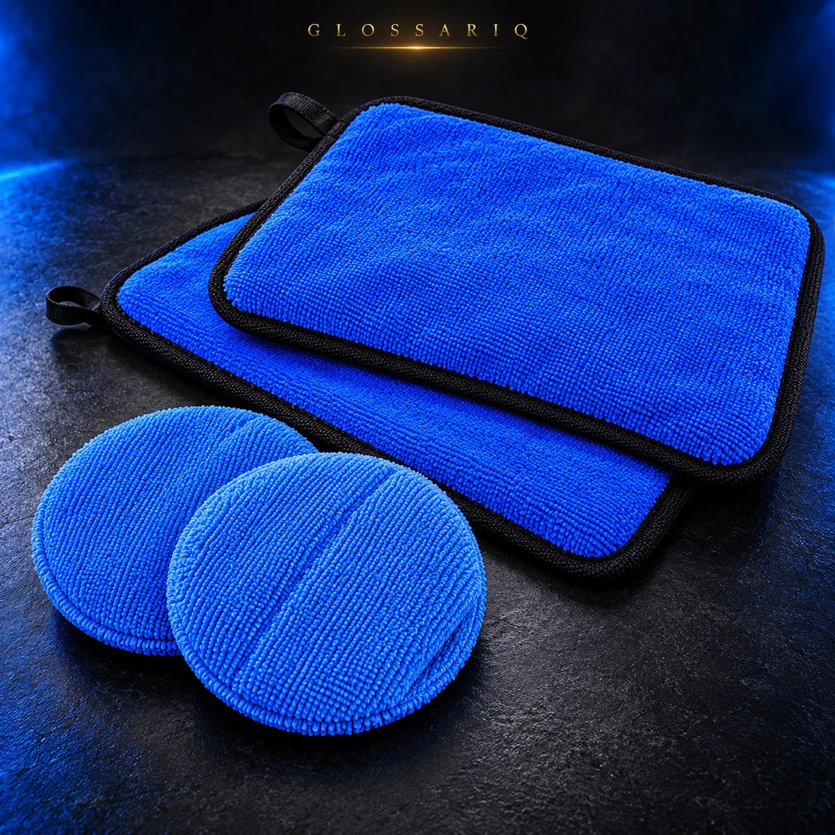 26-Piece Car Detailing Brush Kit — custom dark studio view of selected kit components