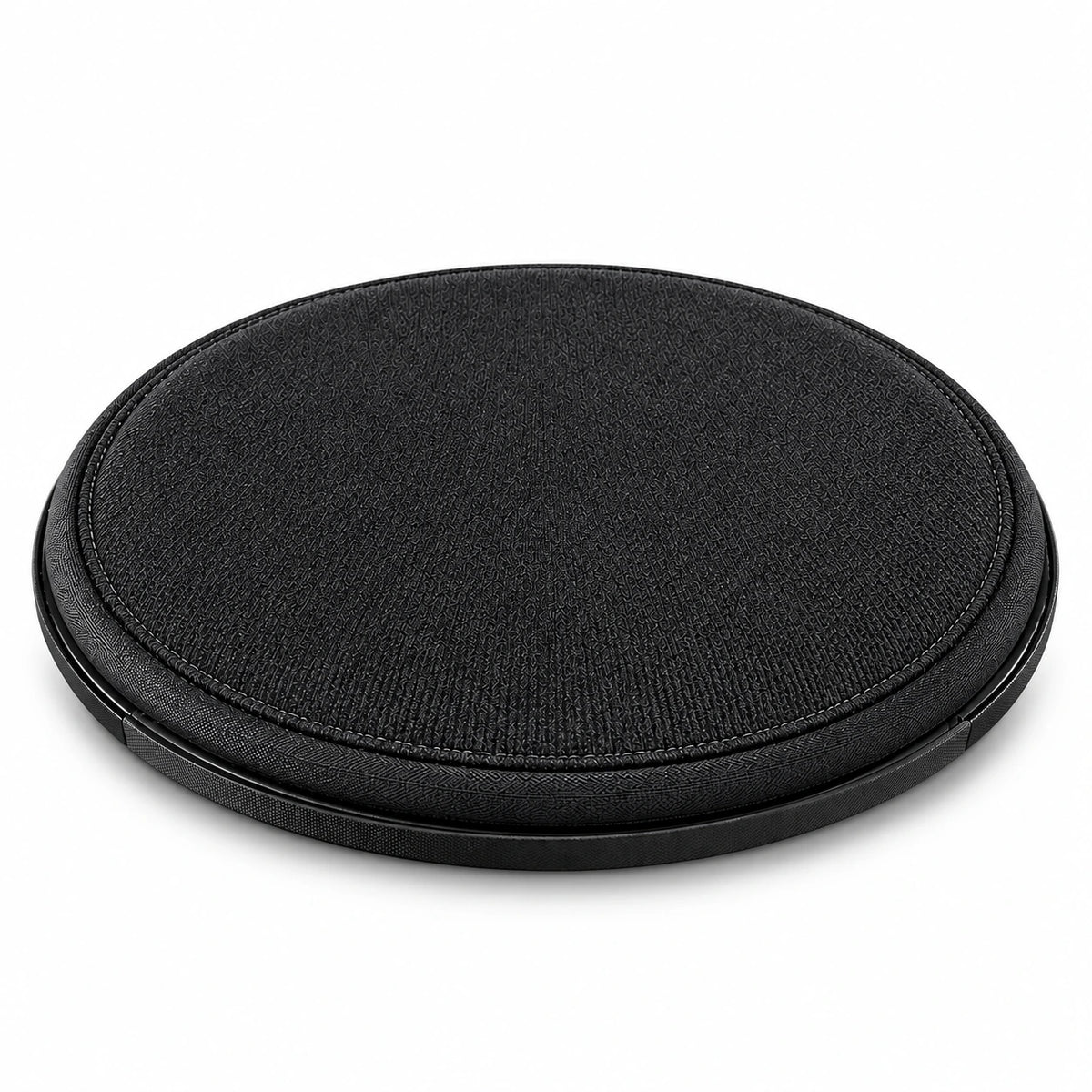 Black 360° Swivel Seat Cushion — custom solid-white studio view