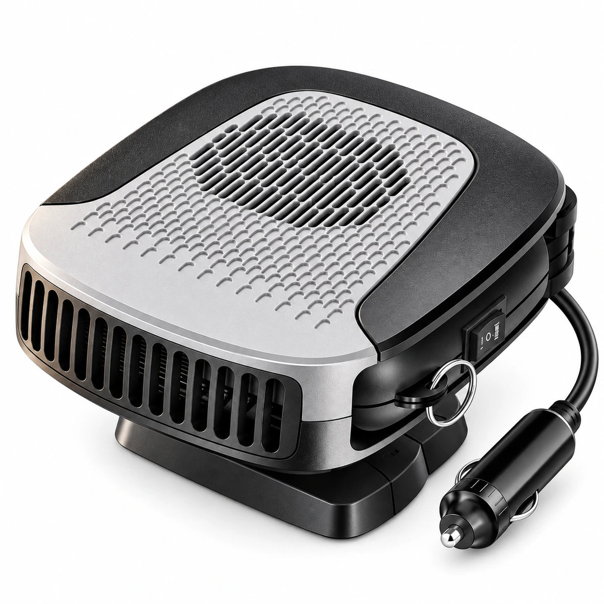 12V Portable Car Heater & Fan — custom solid-white studio view