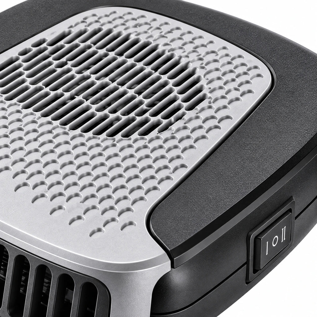 12V Portable Car Heater & Fan — custom solid-white detail view