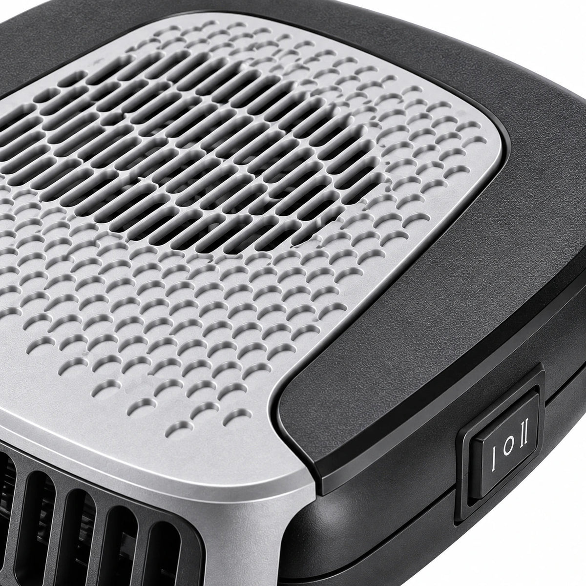 12V Portable Car Heater & Fan — custom solid-white detail view