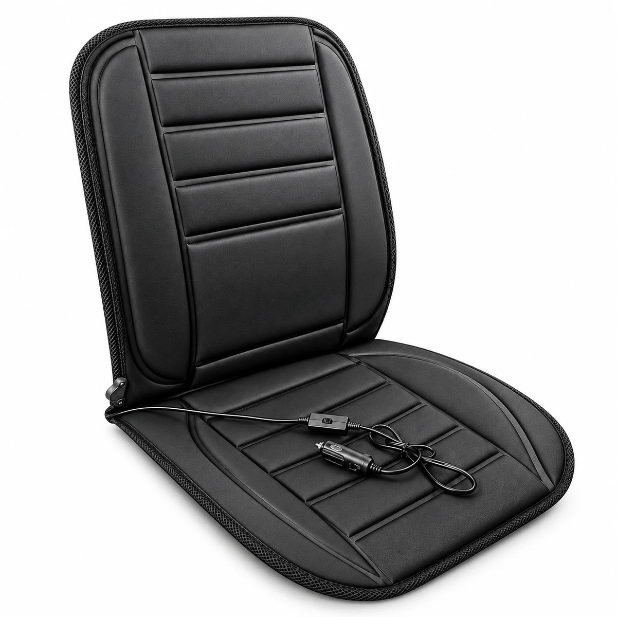 12V Heated Car Seat Cushion — custom solid-white studio view
