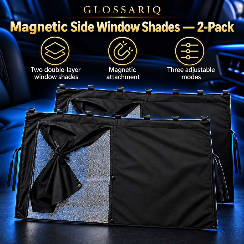 Magnetic Side Window Shades — 2-Pack — custom GLOSSARIQ feature design