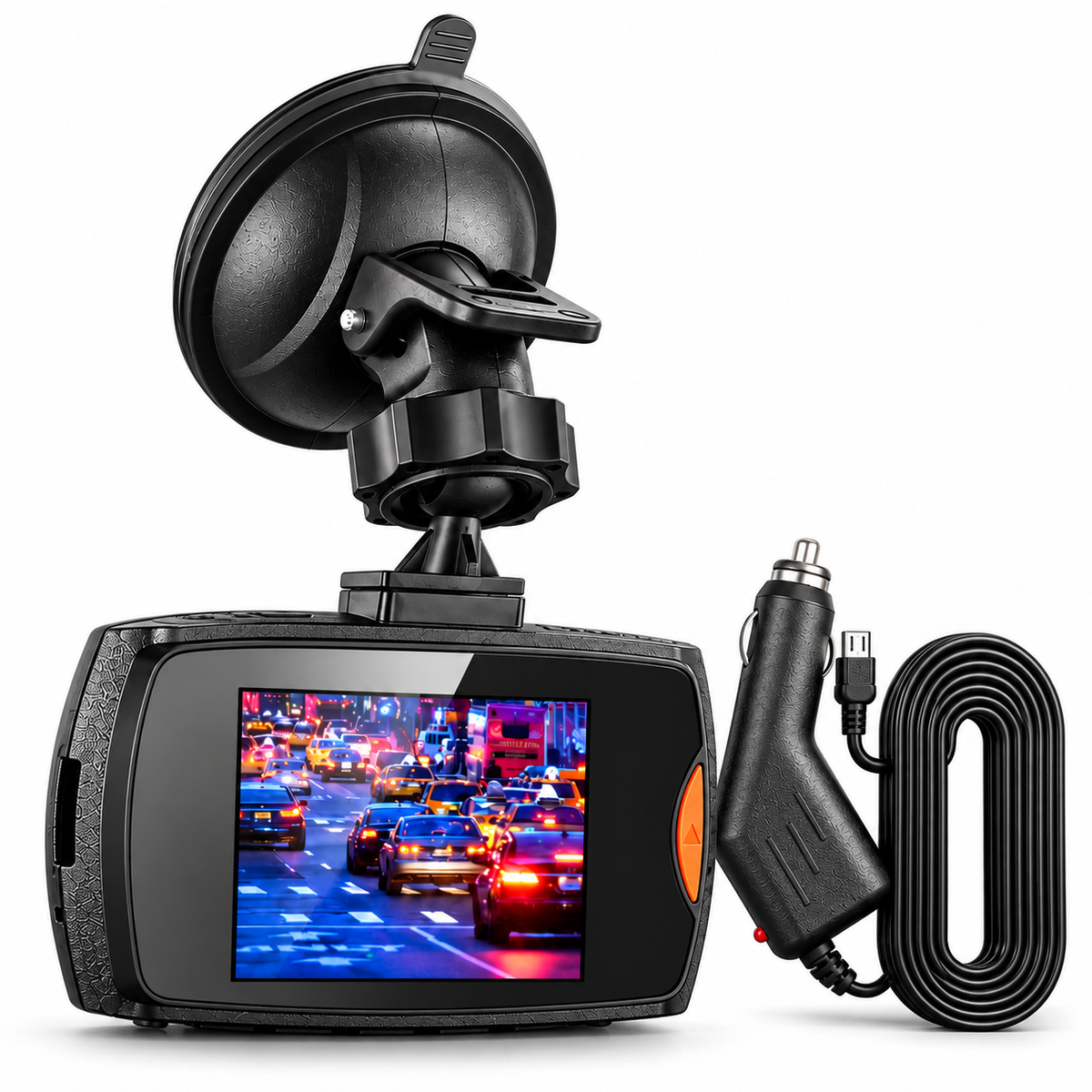 1080p Front-View Compact Dash Camera — custom solid-white detail view