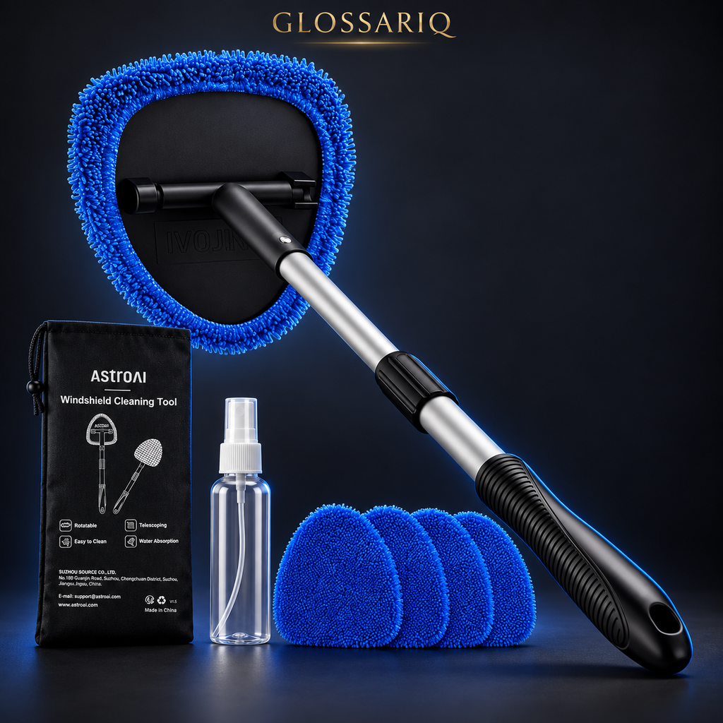 AstroAI Extendable Windshield Cleaning Kit — custom studio mockup