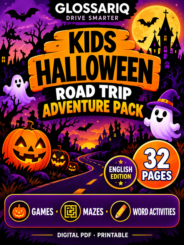 Kids Halloween Road Trip Adventure Pack — 32 Pages