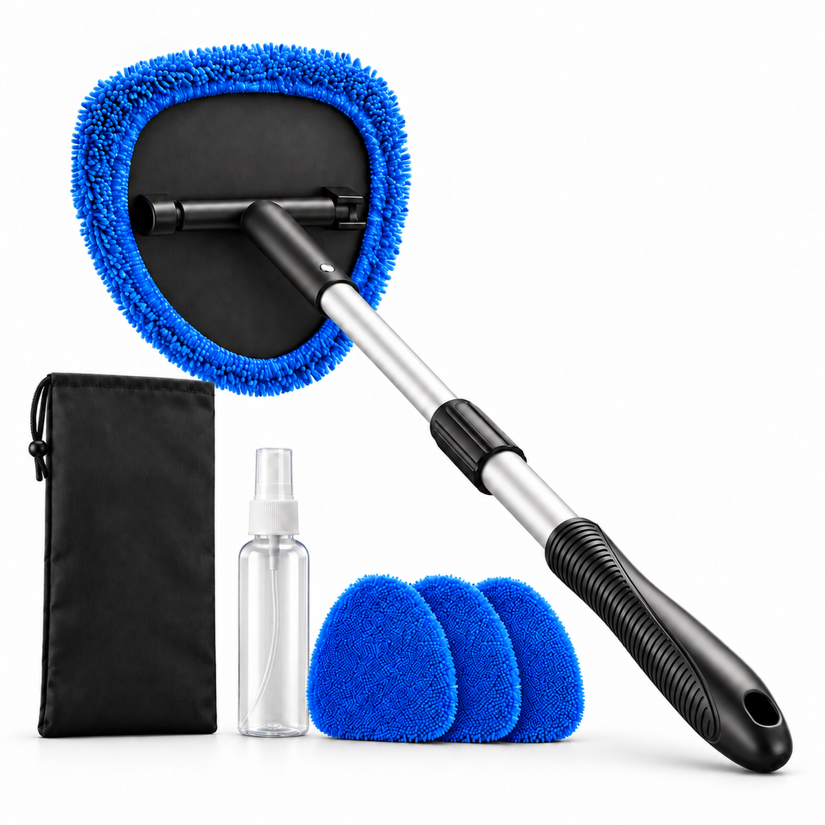 AstroAI Extendable Windshield Cleaning Kit — custom solid white product view 1