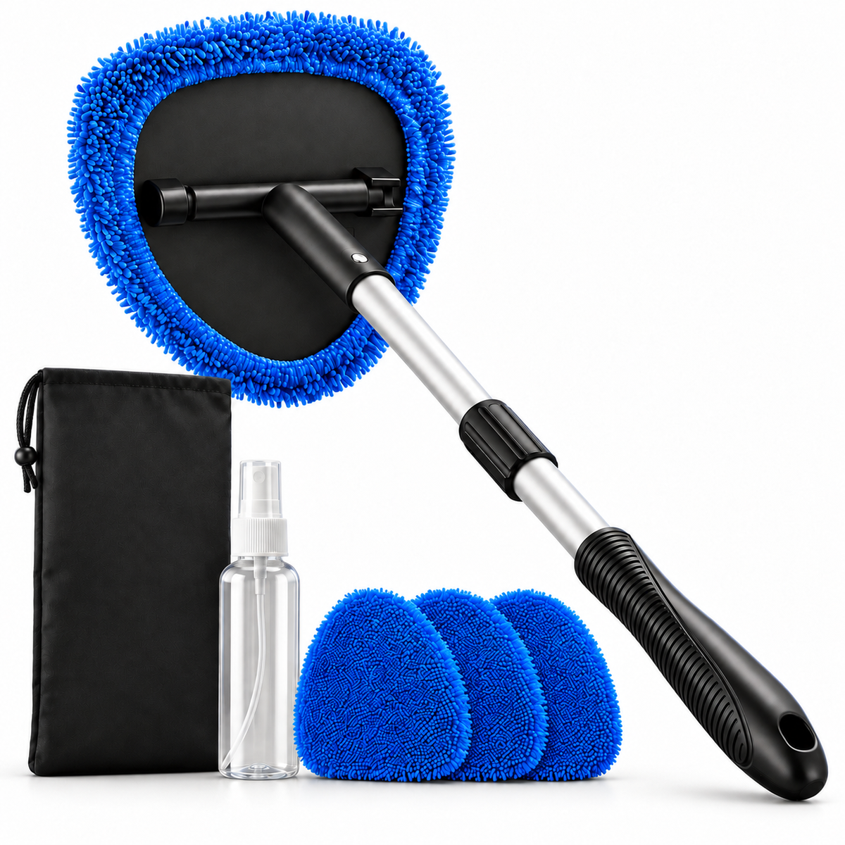 AstroAI Extendable Windshield Cleaning Kit — custom solid white product view 2
