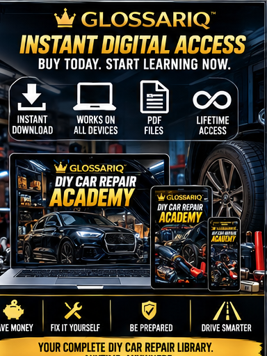 GLOSSARIQ DIY Car Repair Academy instant digital access