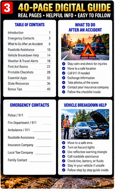 GLOSSARIQ Road Ready USA English digital roadside guide bundle preview