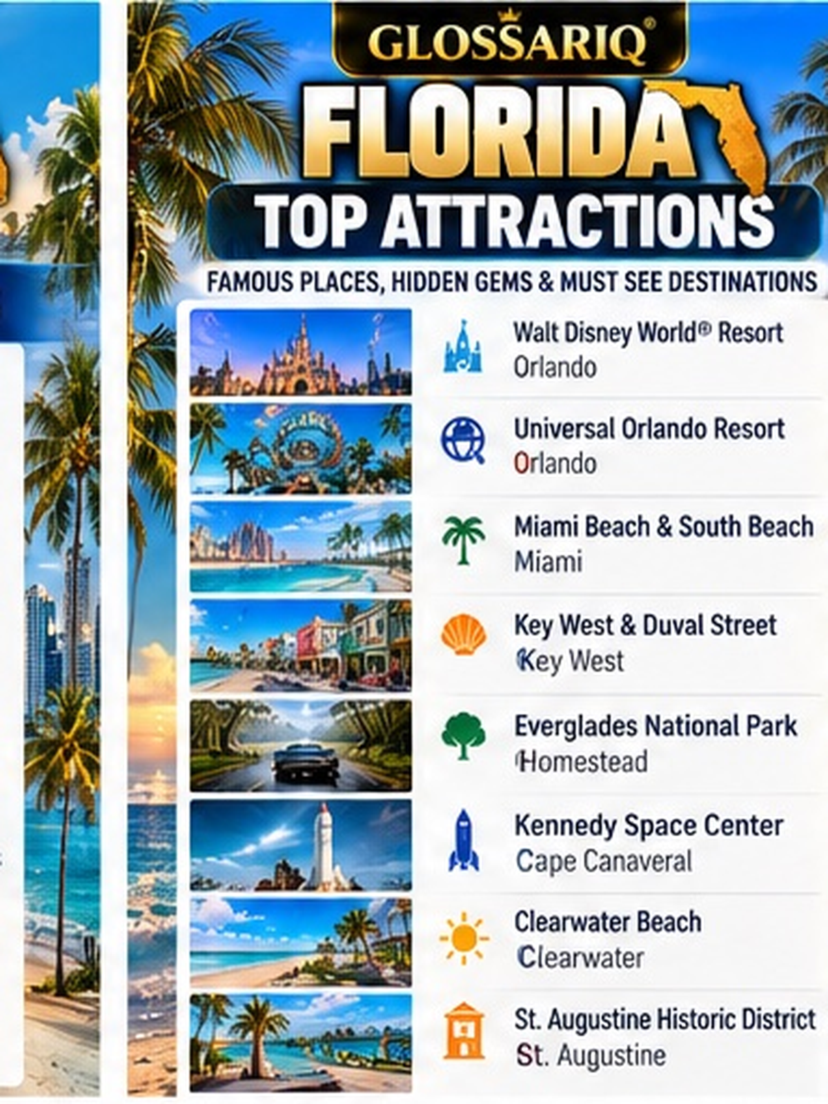 Florida Road Ready USA English top attractions