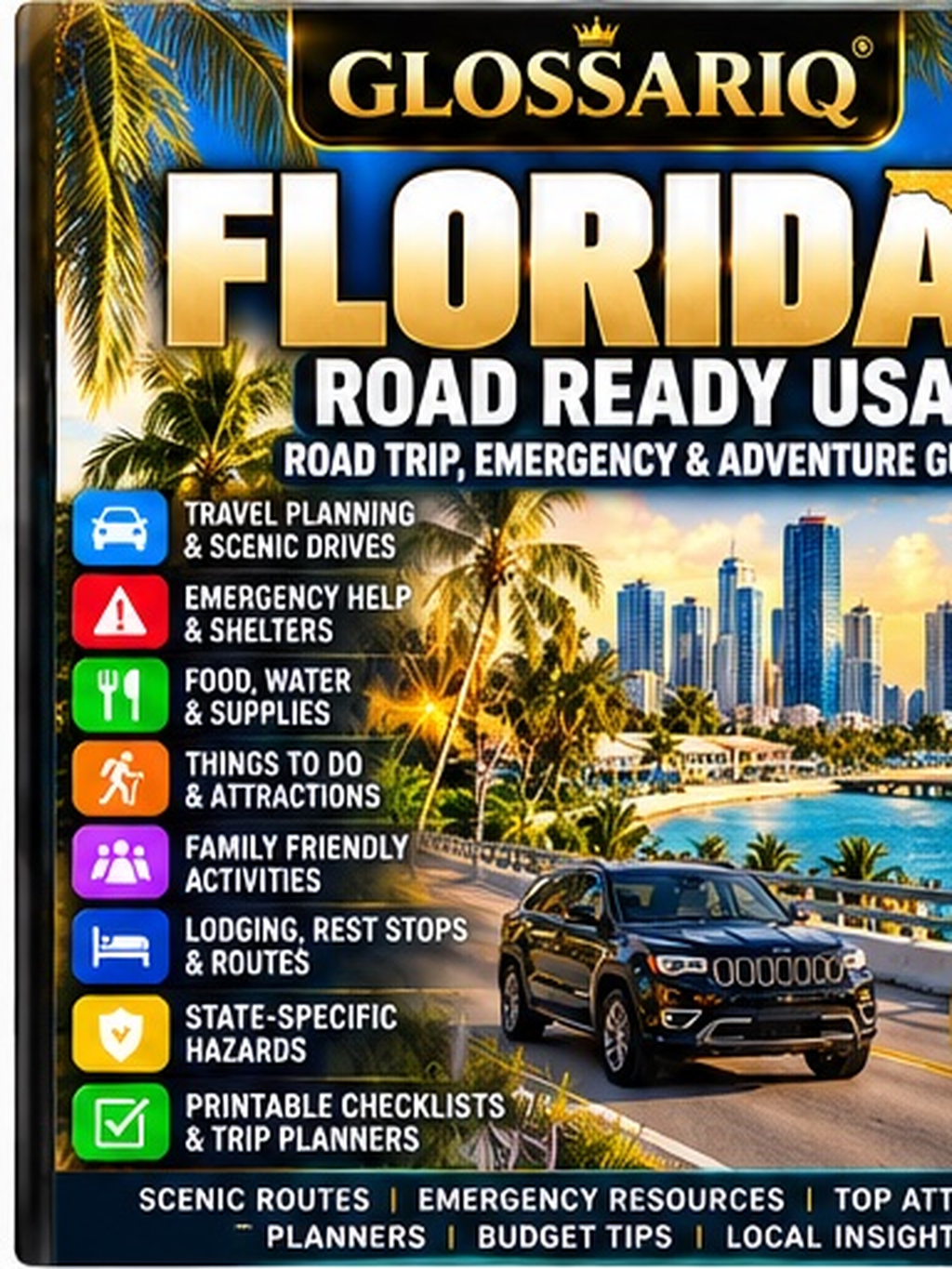 GLOSSARIQ Florida Road Ready USA 38-page English cover