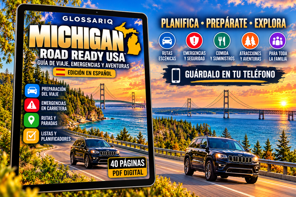 GLOSSARIQ Michigan Road Ready USA — PDF digital en español de 40 páginas
