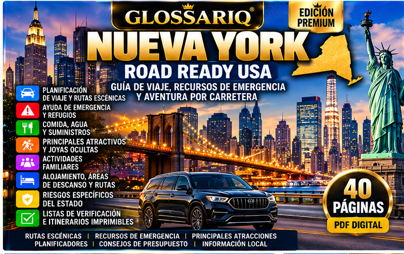 GLOSSARIQ Nueva York Road Ready USA — portada en español
