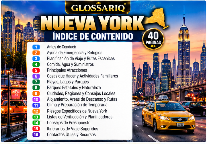 GLOSSARIQ Nueva York — índice de contenido en español
