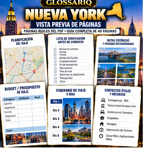 GLOSSARIQ Nueva York — vista previa de páginas en español