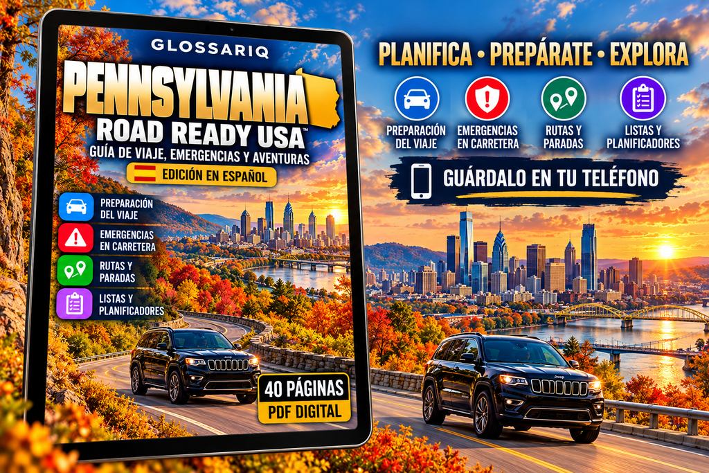 GLOSSARIQ Pennsylvania Road Ready USA — PDF digital en español de 40 páginas