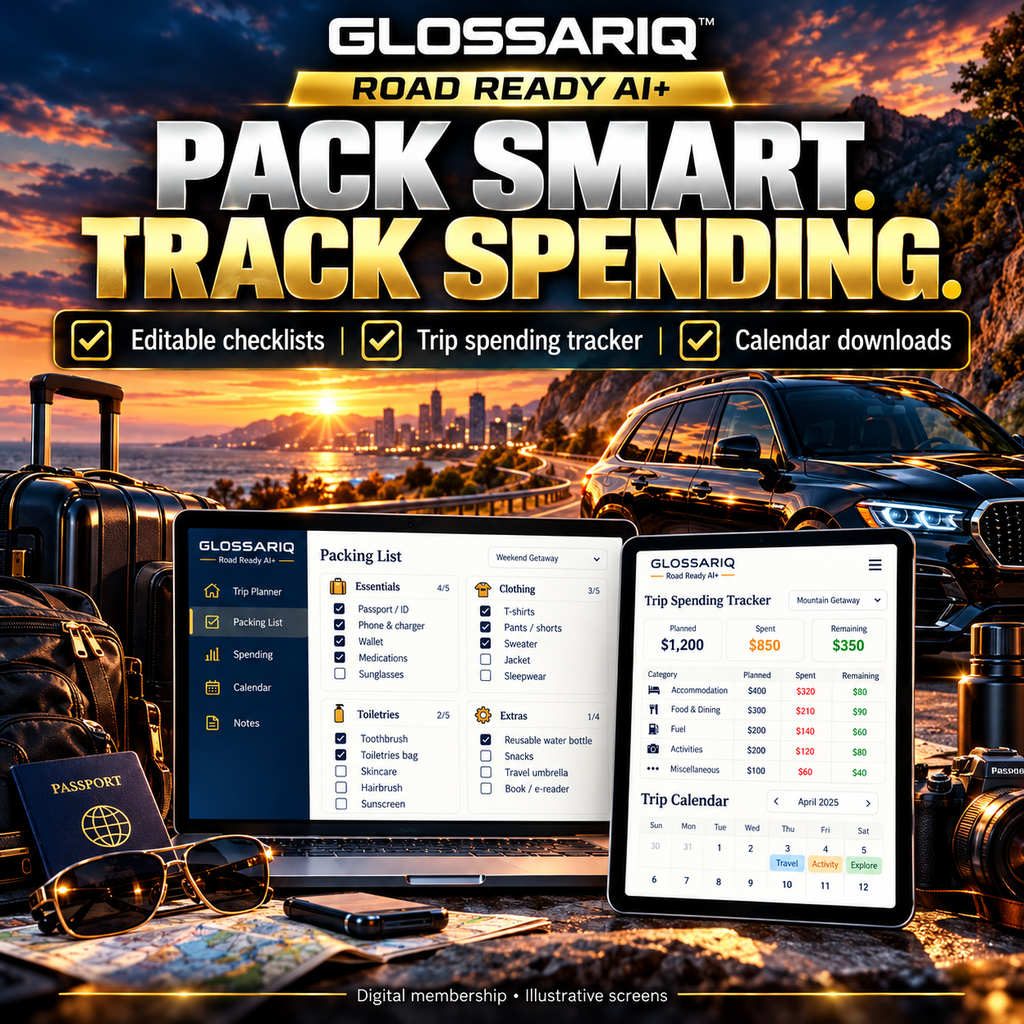 Road Ready AI+ checklists, trip budget tools and calendar exports