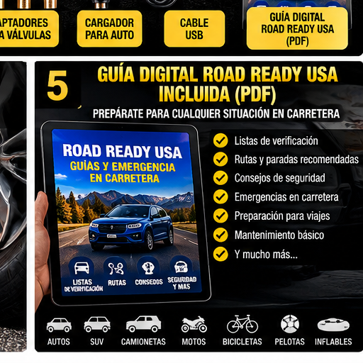 Guía digital Road Ready USA incluida con el paquete S ZEVZO — español