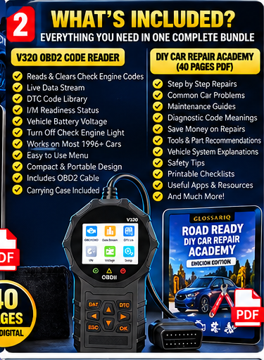 GLOSSARIQ V320 English bundle contents