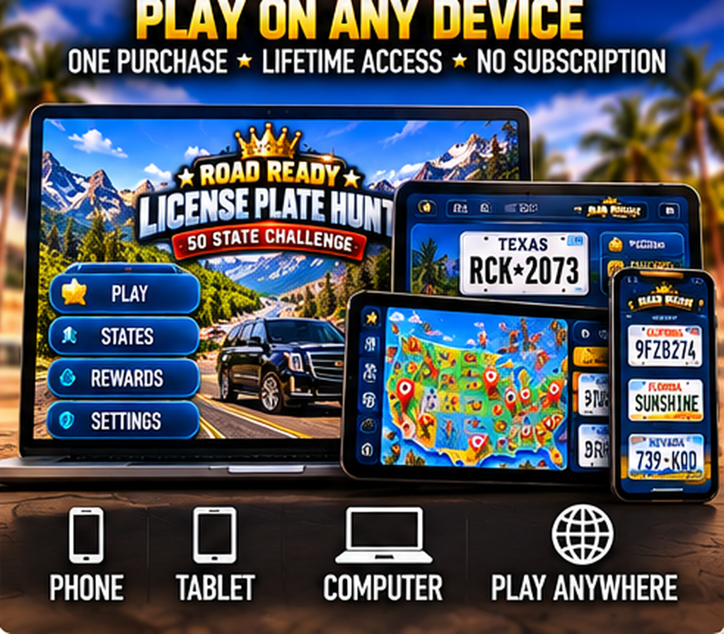 Road Ready License Plate Hunt device access
