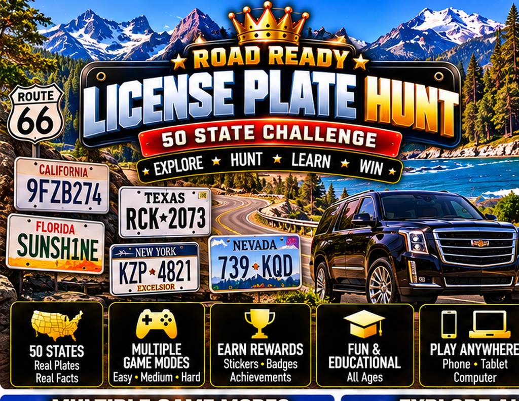 Road Ready License Plate Hunt 50-state challenge hero