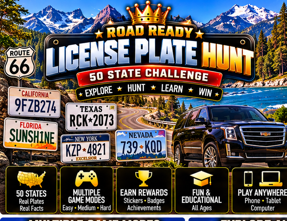 Road Ready License Plate Hunt 50-state challenge hero