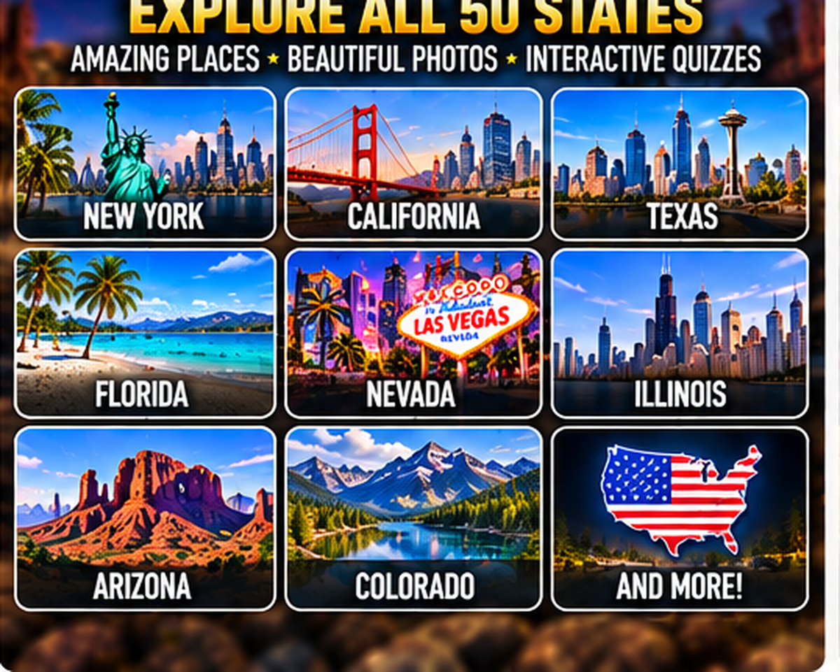 Road Trip Trivia destinations and 50-state exploration